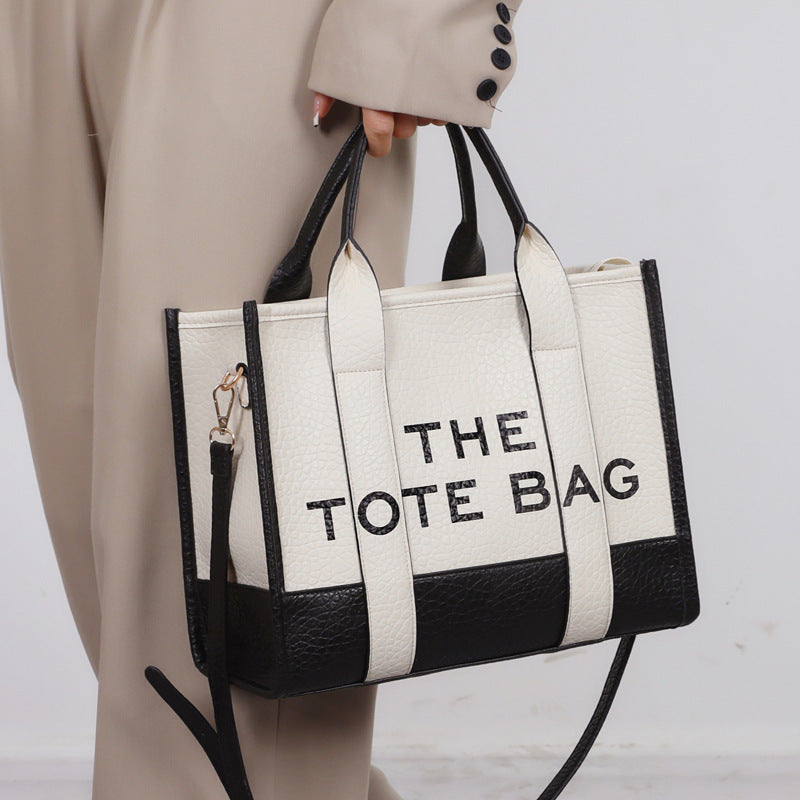Two Colors Fashion Letter Large Capacity Tote Bags