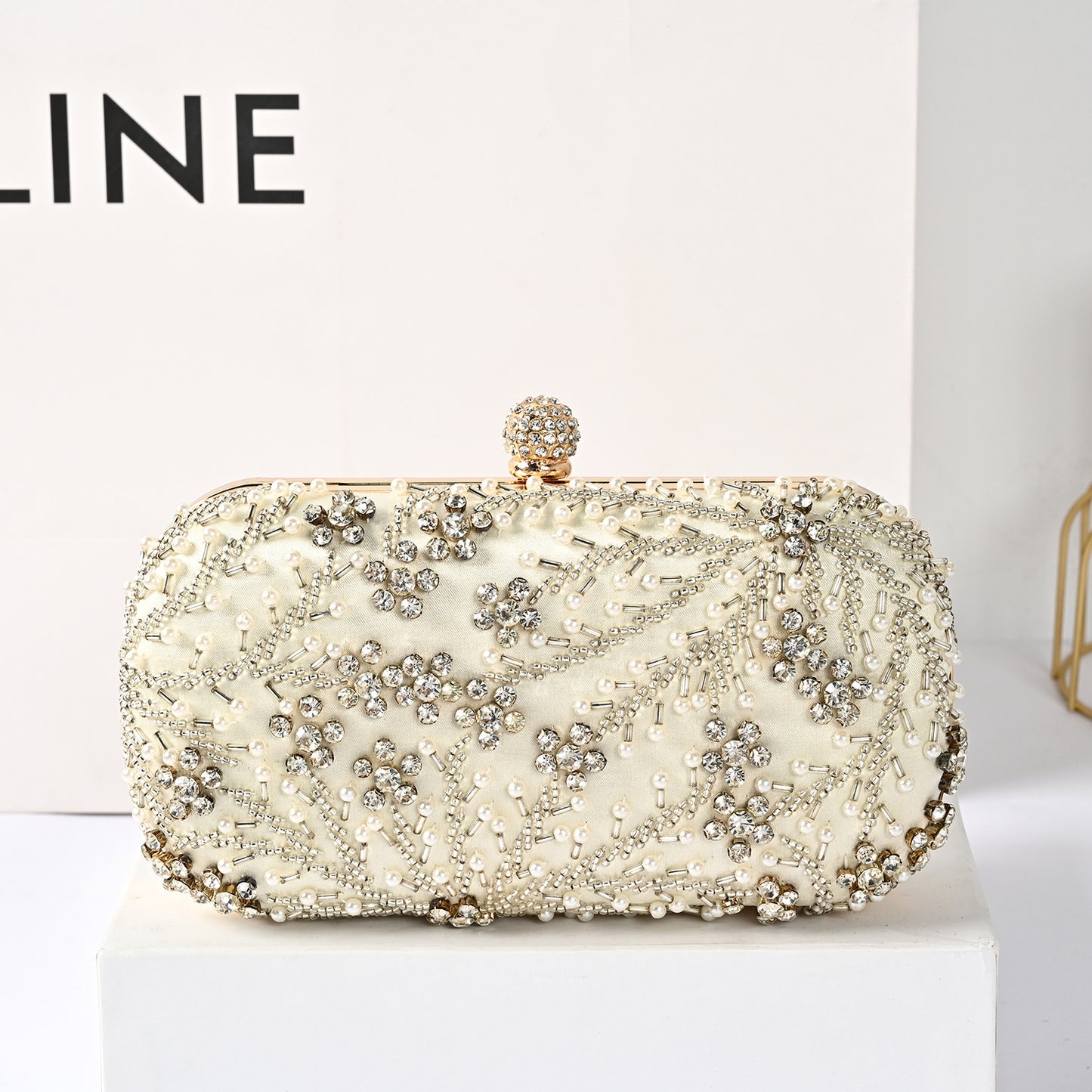 Diamond Pearl Handmade Beaded Light Luxury Handbags