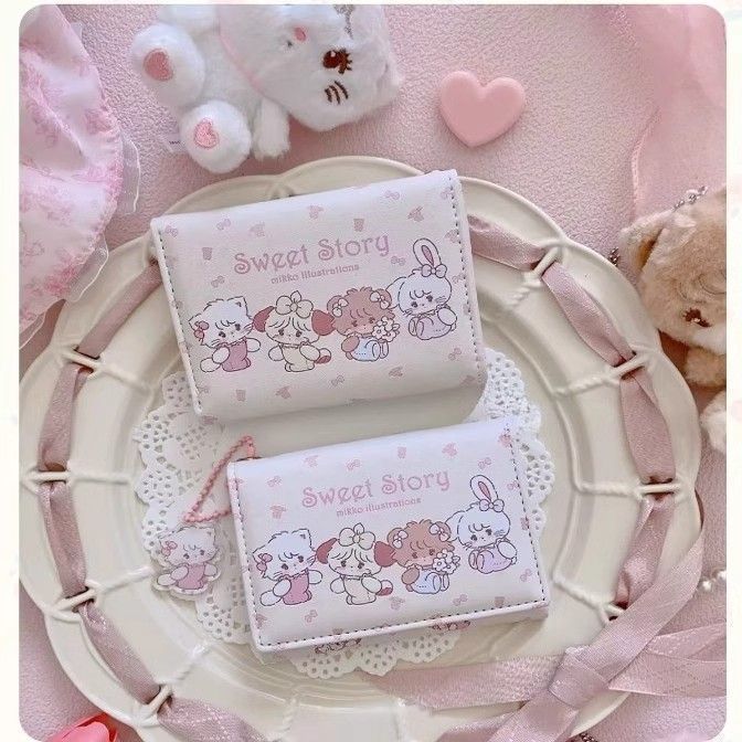 Good-looking Compact Multiple Slots Large Capacity Short Ladies Wallet