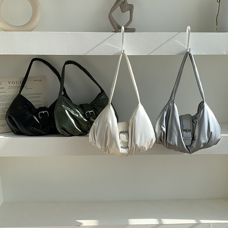 Korean Style Pleated Sier Cotton Filling Bags