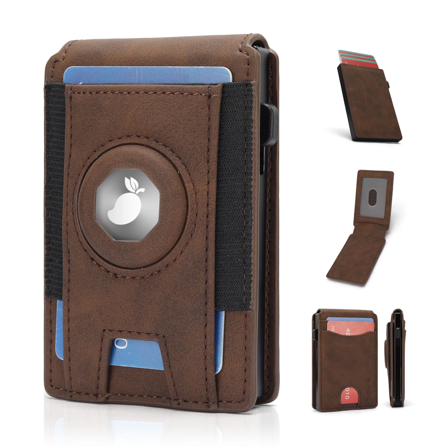 Men's With Box Automatic Pop-up Metal Cartridge Men's Wallets