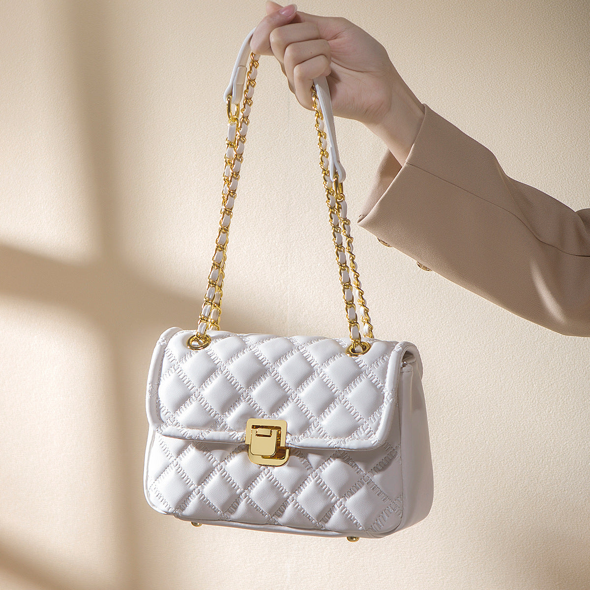 Women's For Girlfriend Diamond Pattern Gift Daily Handbags