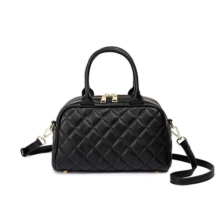 Classic Style Diamond Quilted Trendy Pillow Solid Crossbody Bags