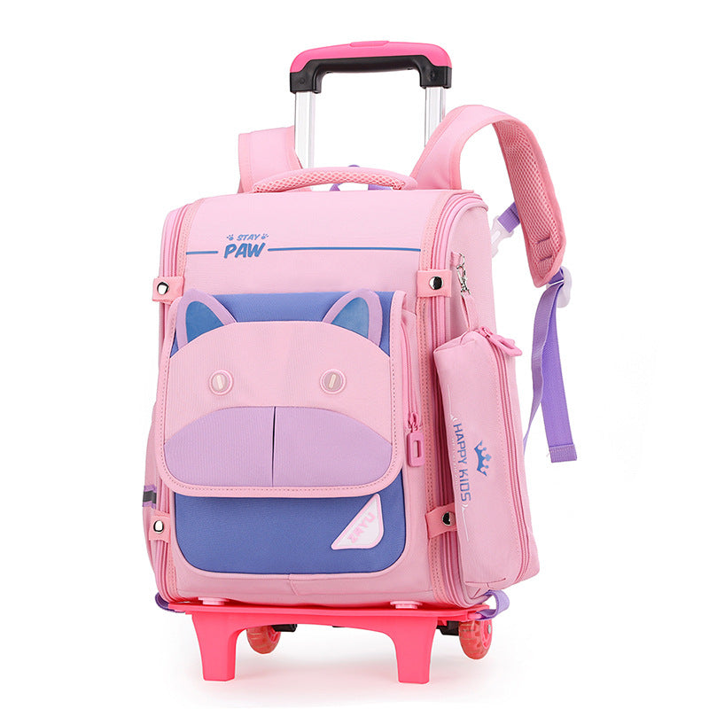 Women's & Men's Natural Fish Full Open Space Primary Grade Elementary School Students' Schoolbags