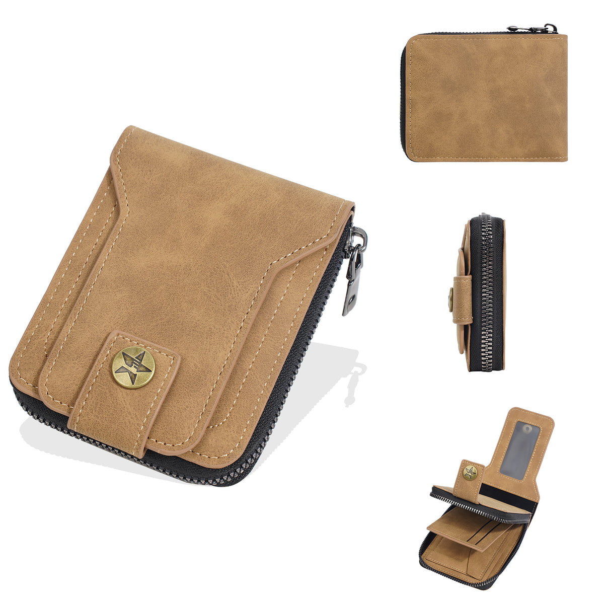 Men's Short Retro Credentials Storage High Sense Business Men's Wallet