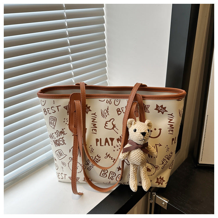 Commuter Large Capacity Personality Trendy Pendant Summer Popular Women's Shoulder Bag