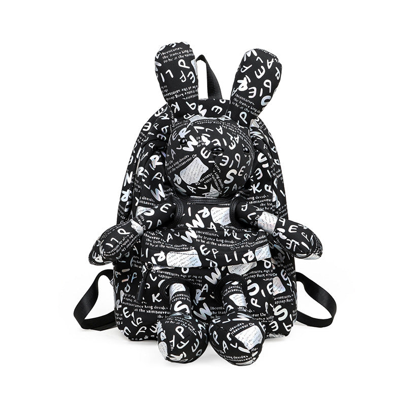 Female Cartoon Cute Doll Rabbit Personality Middle School Students' Schoolbags