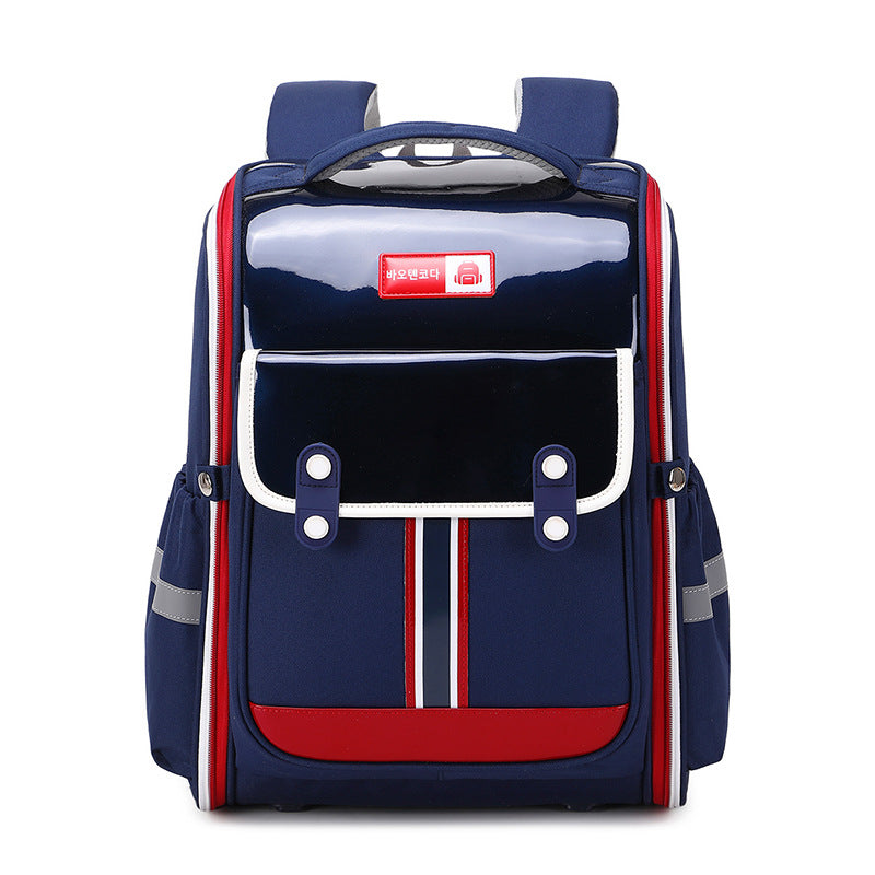 Surface Color Matching Light Tide Spine Protection Elementary School Students' Schoolbags