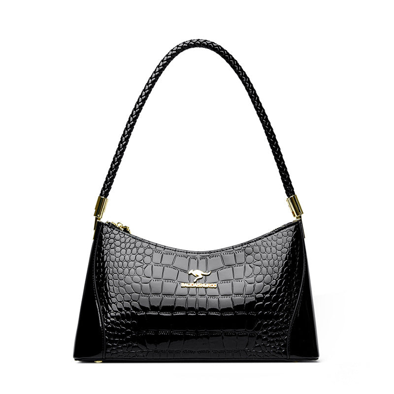 Women's Patent Leather Glossy Shell Classy Mom Crossbody Bags