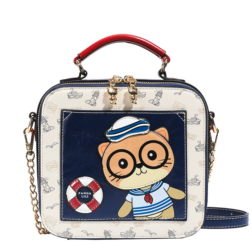 Cartoon Design Single Portable Large Capacity Women's Messenger Bag