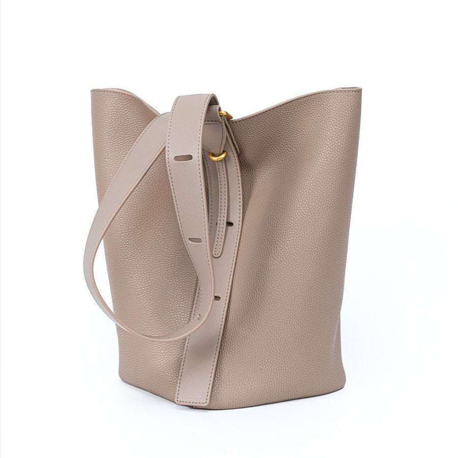 Women's Design High-grade Genuine Leather Light Luxury Commuter Soft Cowhide Large Shoulder Bags
