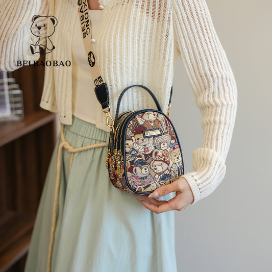 Women's Source Tide Fashionable Printed Portable Niche Crossbody Bags