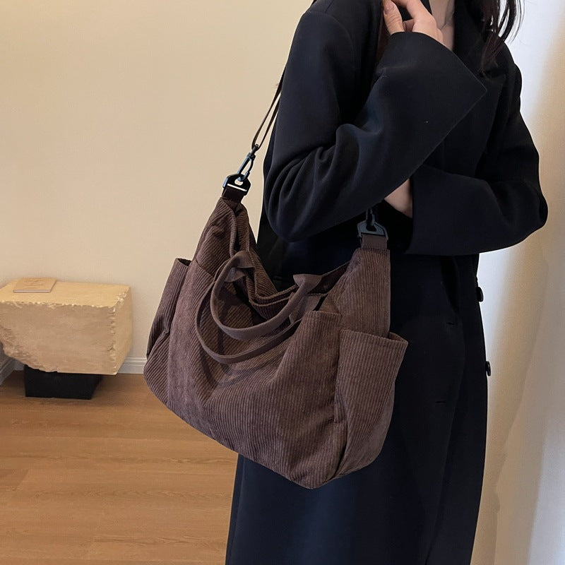 Women's Portable Female Fresh Artistic Large Capacity Women's Shoulder Bag