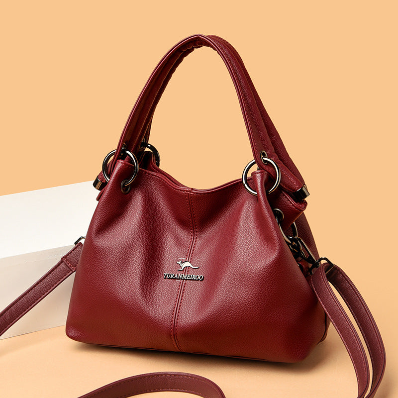 Stylish Mother Fashion Elegant Soft Leather Handbags