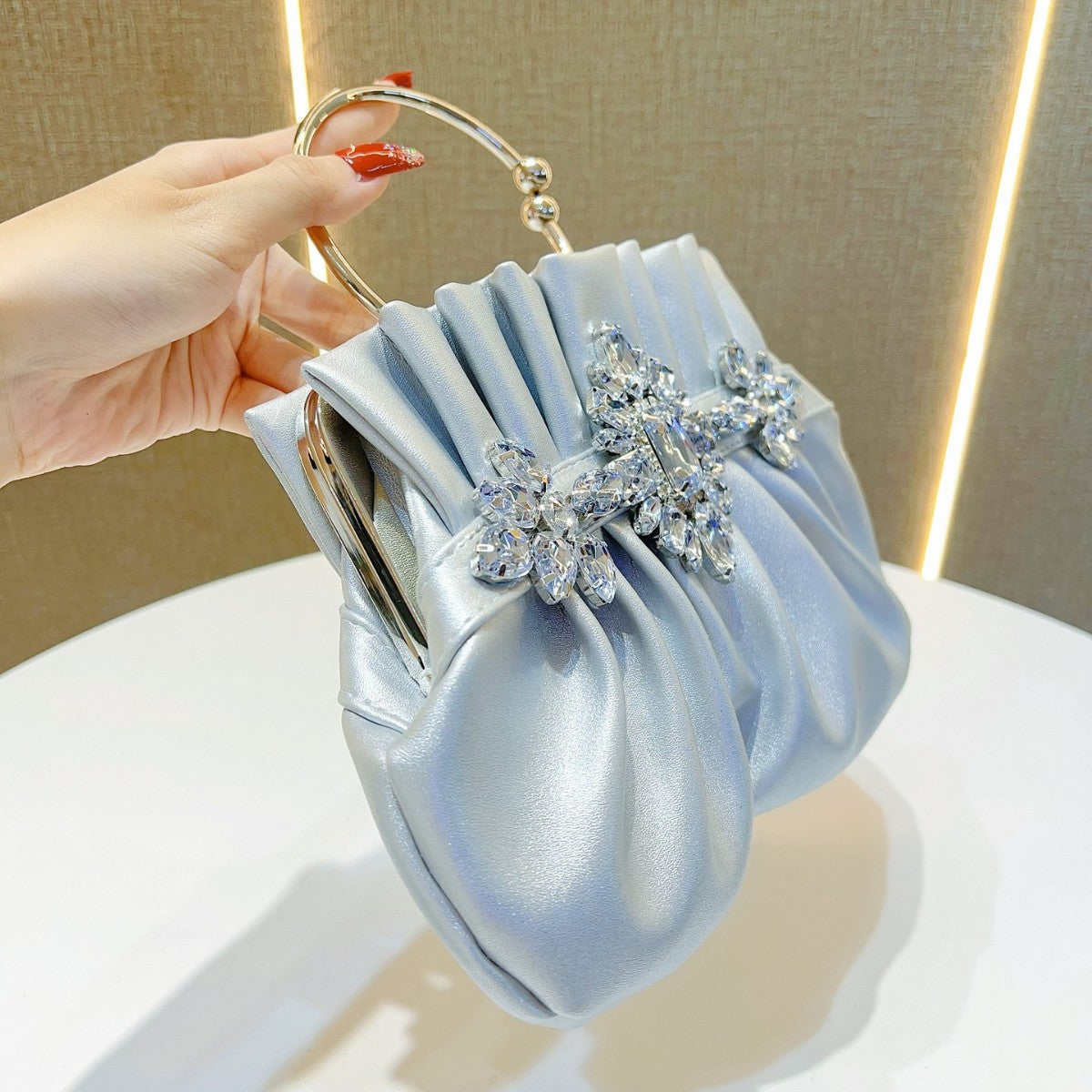 Women's Fashion Refined Rhinestone Dinner Birthday Wedding Handbags