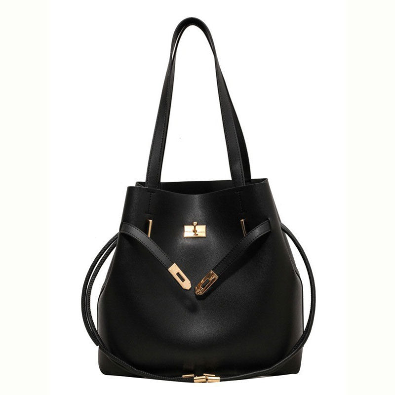 Simple Solid Color Versatile Fashion Large Bags