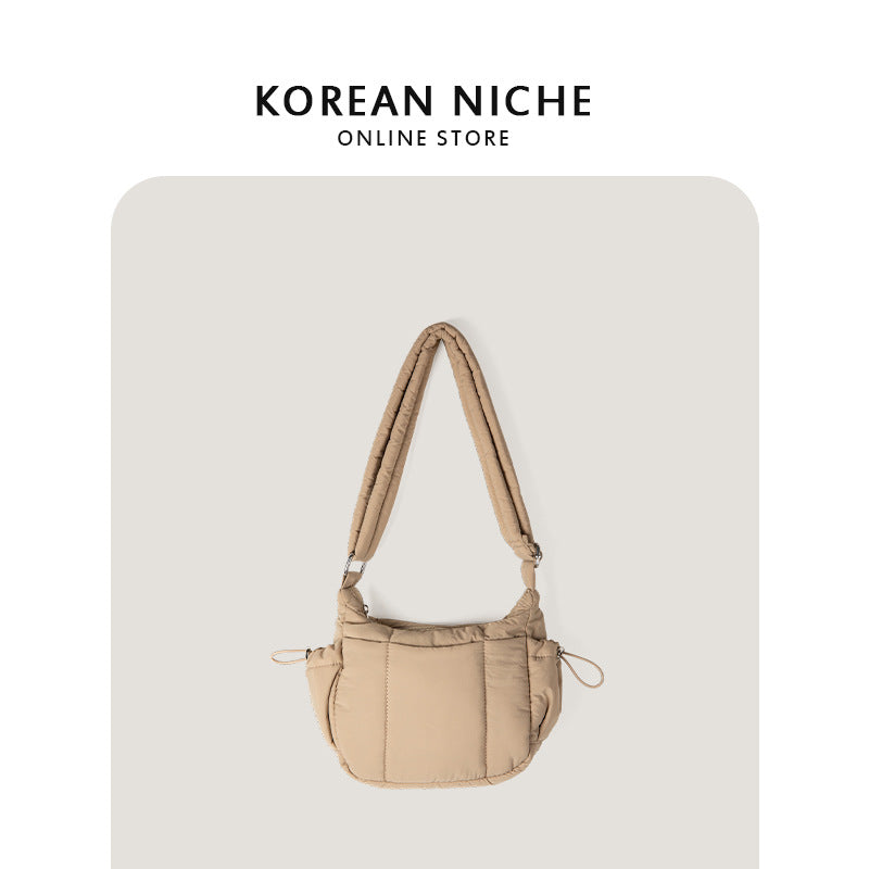 Women's Cloud Large Capacity Design Cotton Clothing Crossbody Bags