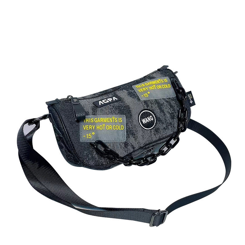 Women's Fashion Color Contrast Retro Jean Personality Crossbody Bags