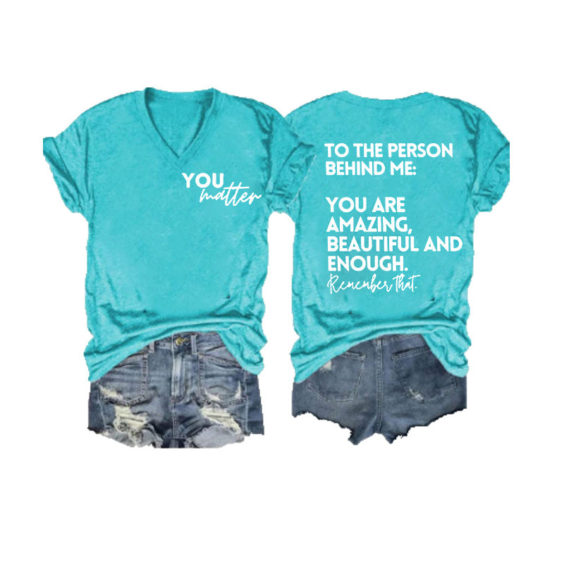 Women's Double-sided Digital Printing Series Short-sleeved Pullover Blouses
