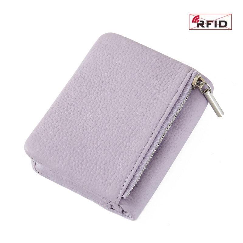 First Layer Cowhide Unisex Thin Section Ladies Wallet