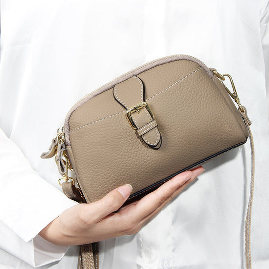 Women's First Layer Cowhide Summer Large Capacity Crossbody Bags