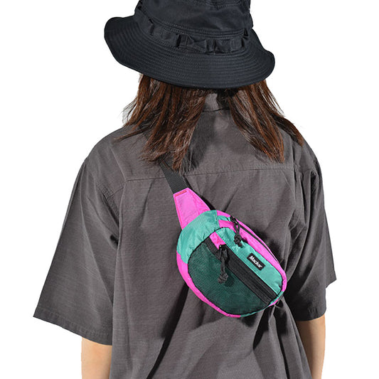 Women's & Men's & Fashion Contrast Color Style Waterproof Men's Chest Bags