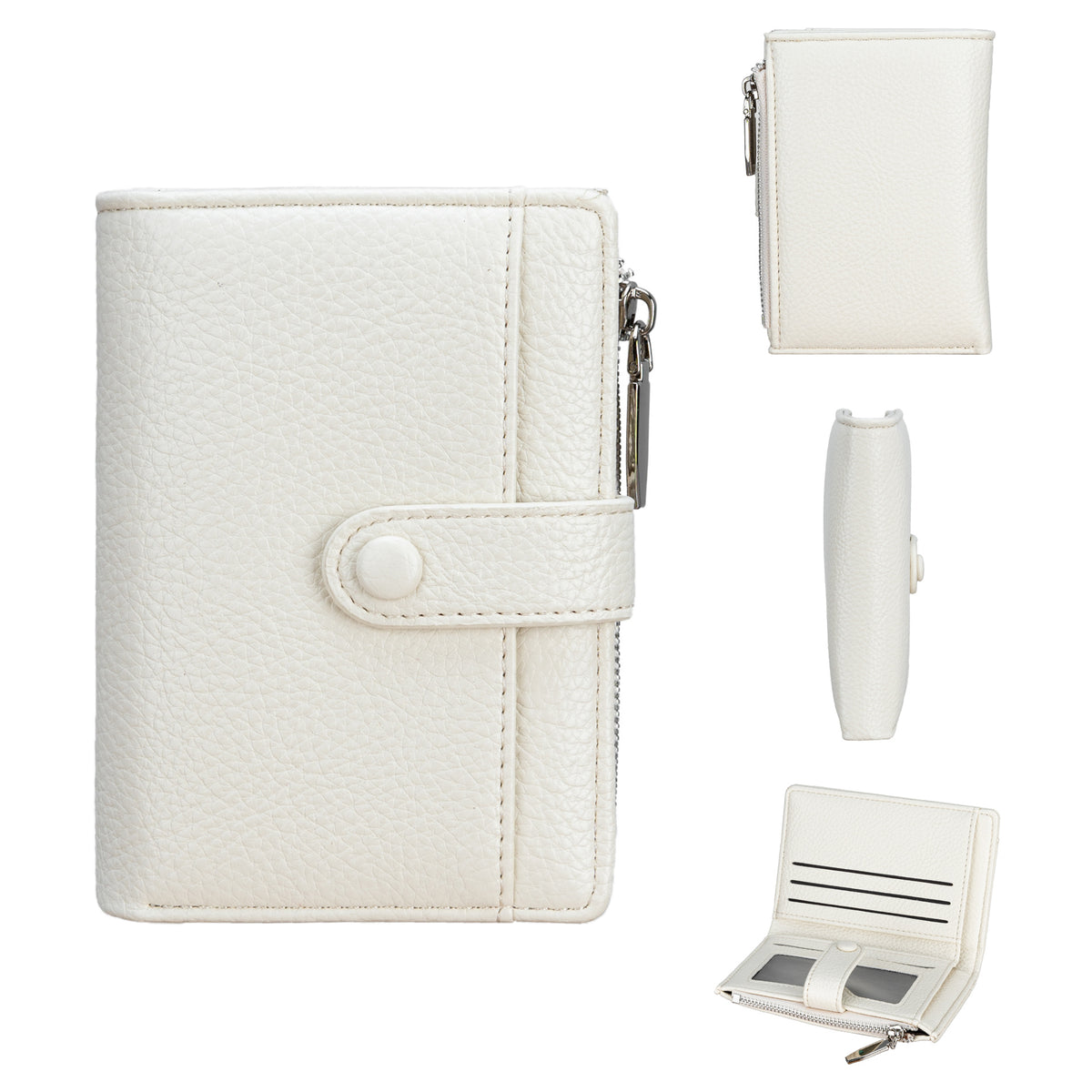Women's Short Multiple Slots Solid Color Fashion High-grade Ladies Wallet