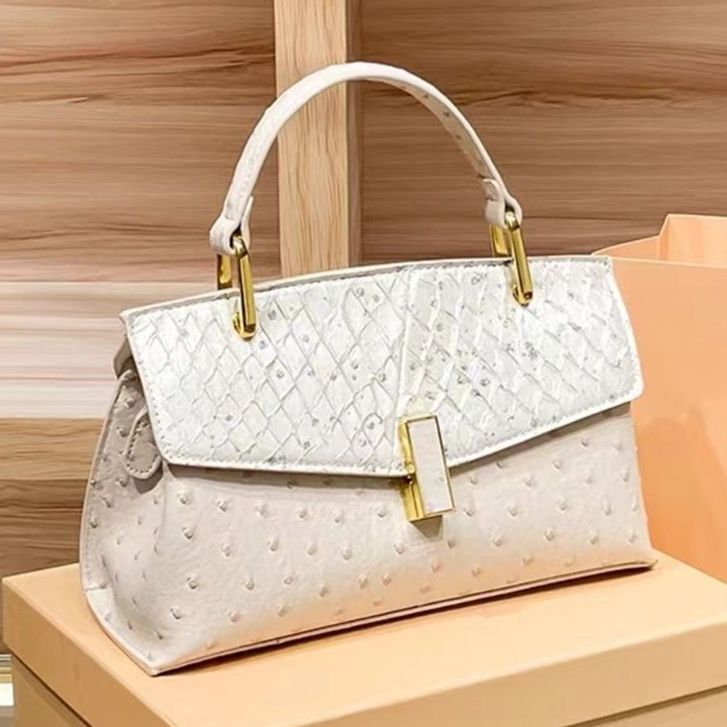 Women's Advanced Texture Real Fish Leather Kelly Bags