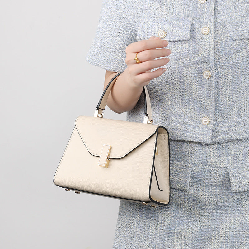 Women's Elegant Solid Color Palm Print Kelly Women's Shoulder Bag