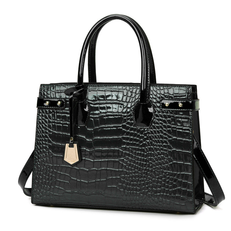 Retro Three-piece Set Mother Crocodile Texture Shoulder Bags