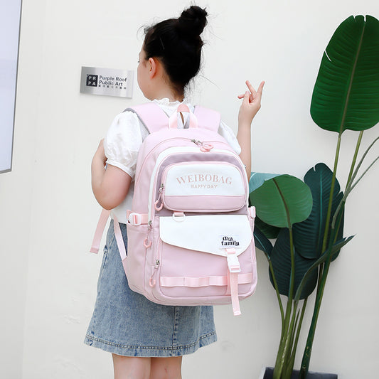 Innovative Cute Portable Large Capacity Letter Elementary School Students' Schoolbags