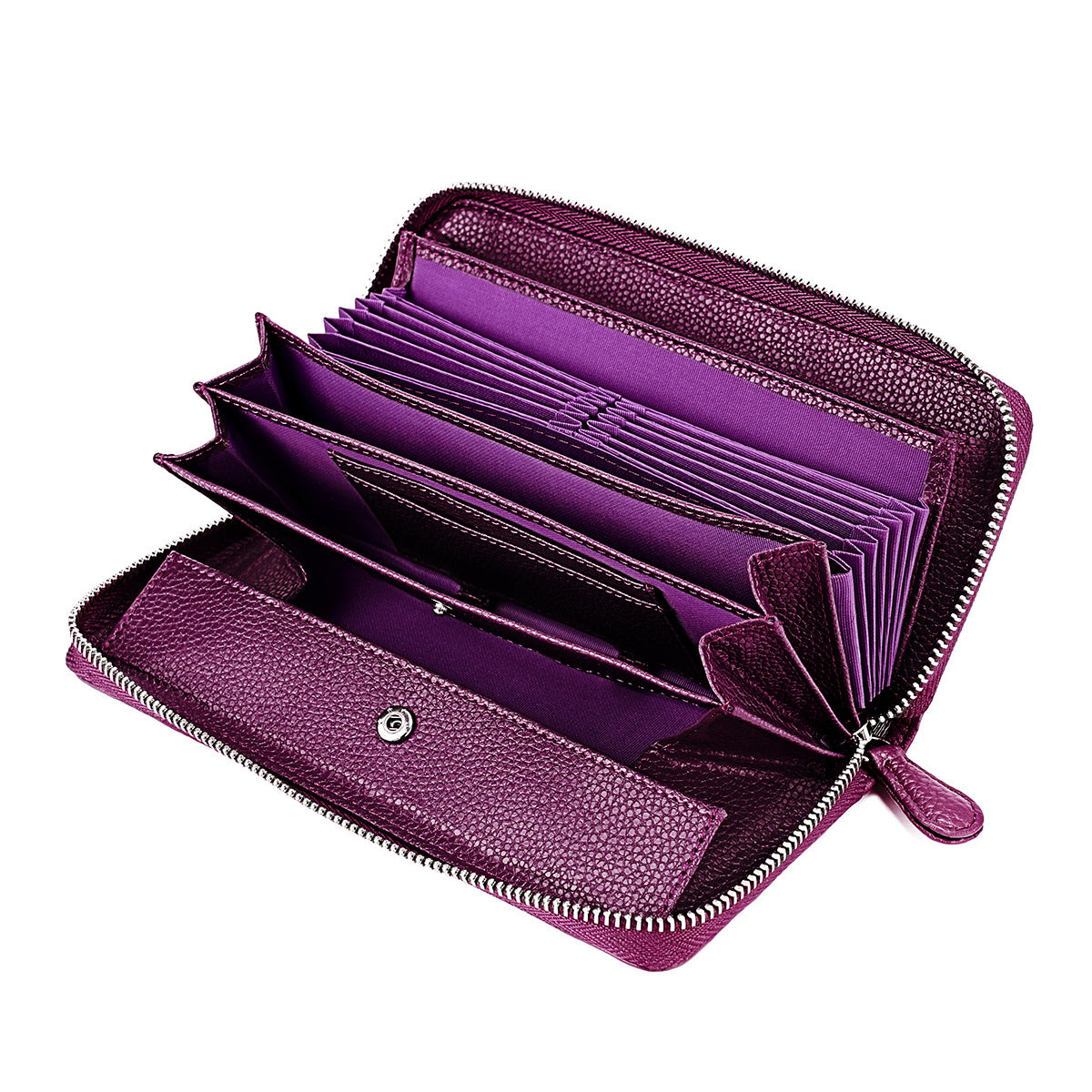 Women's & Men's & Genuine Leather Multiple Slots Organ Card Holder