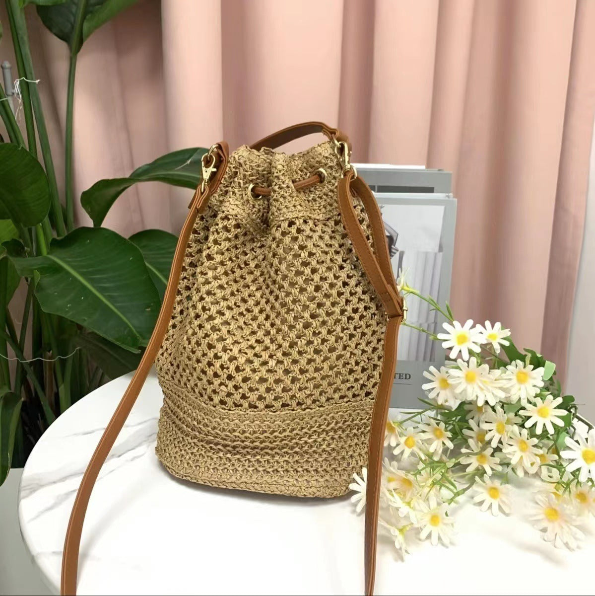 Source Handmade Fashion Straw Woven Beach Bags
