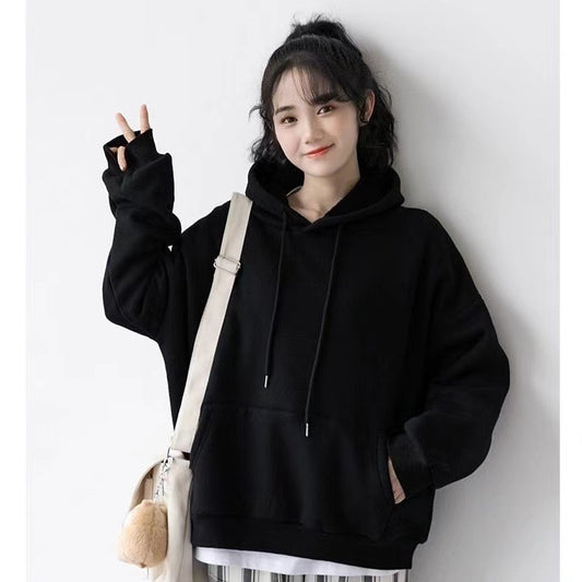 Korean Style Loose Unisex Wear Solid Sweaters