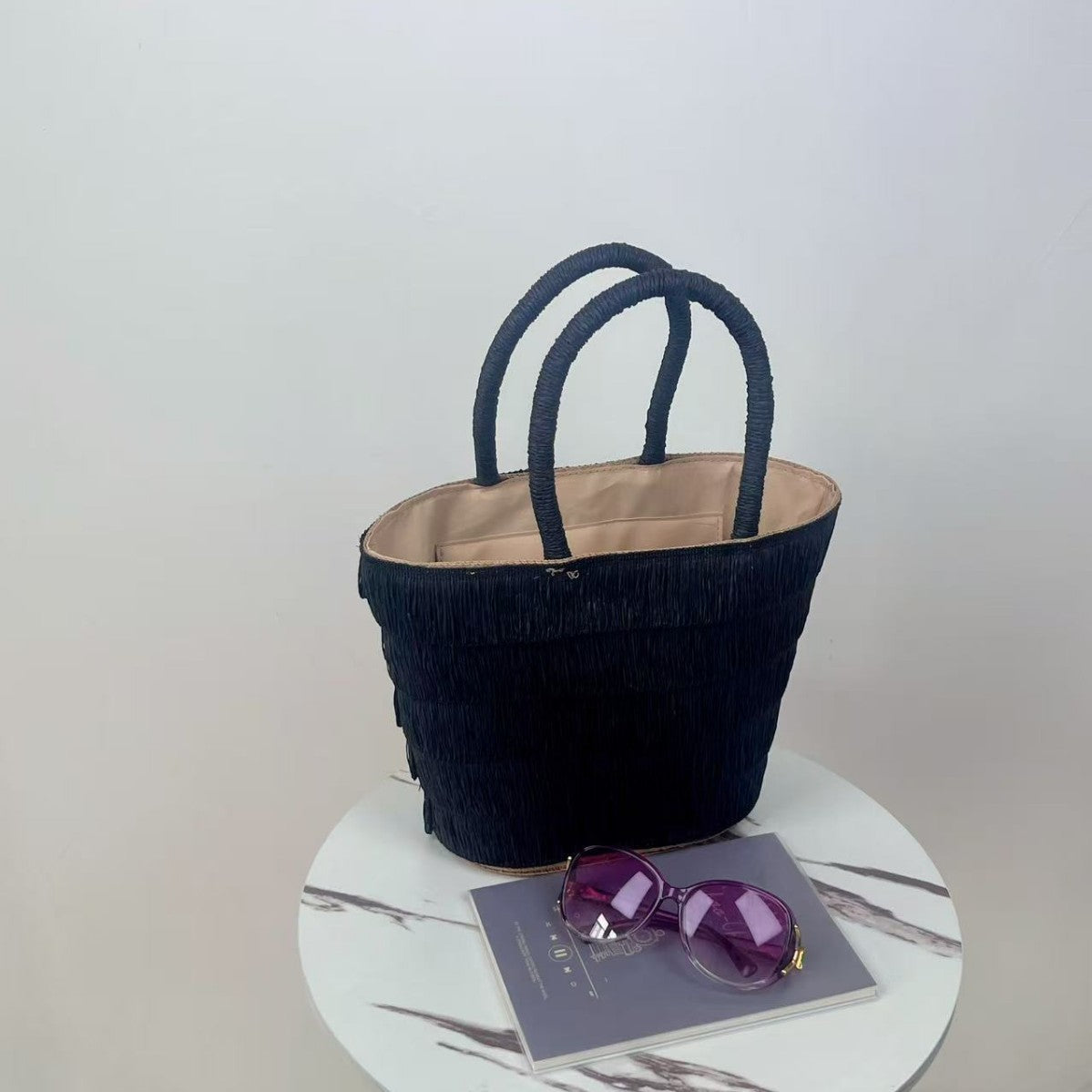 Handmade Mini Basket Beach Woven Light Women's Shoulder Bag