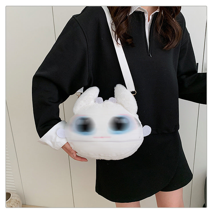 Women's Toy Toothless Korean Style Plush Portable Big Women's Messenger Bag