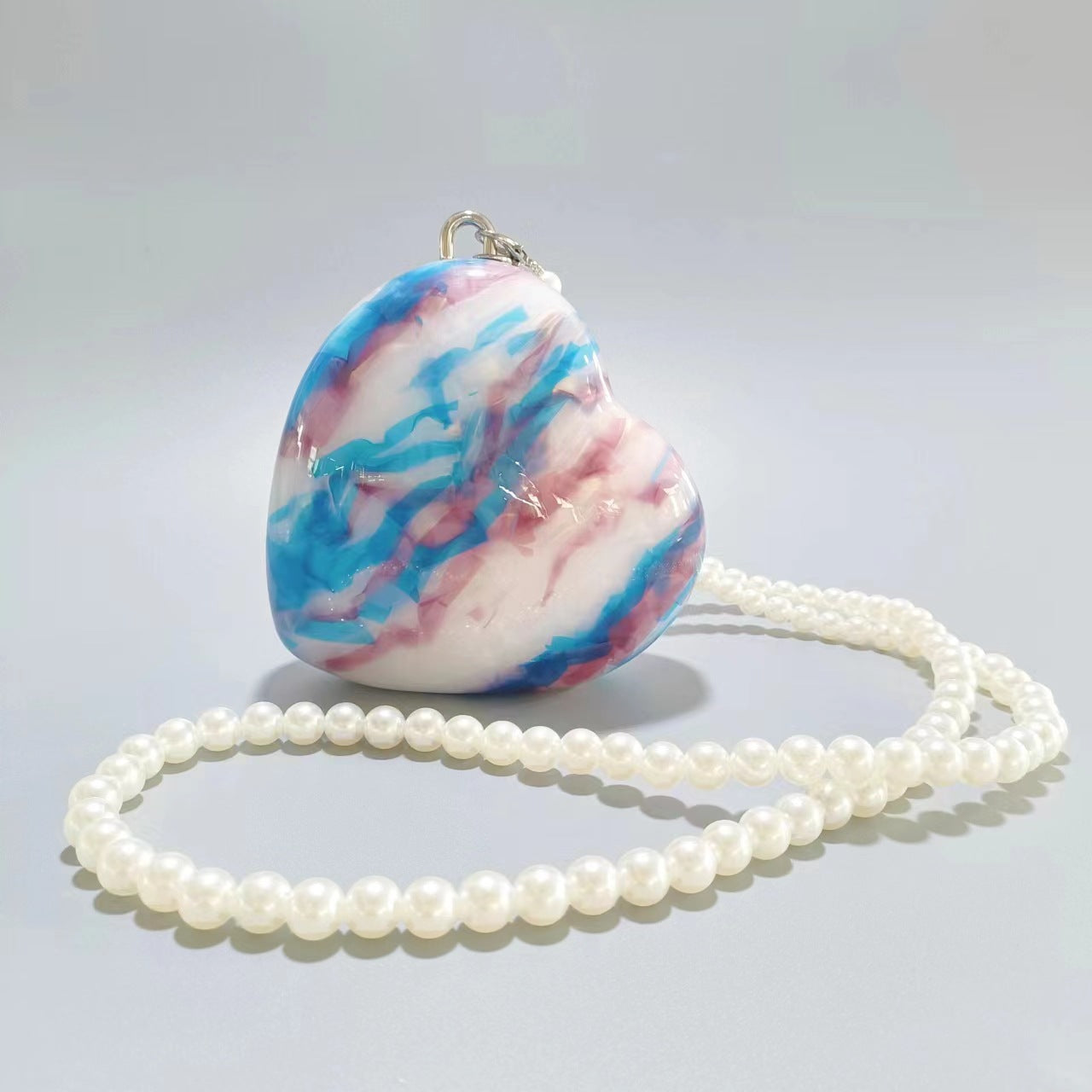 Women's Fashion Heart Shape Acrylic Dinner Banquet Evening Bags