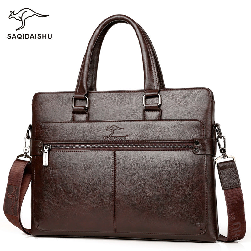 Men's Kangaroo Business Large Capacity Computer Men's Handbags