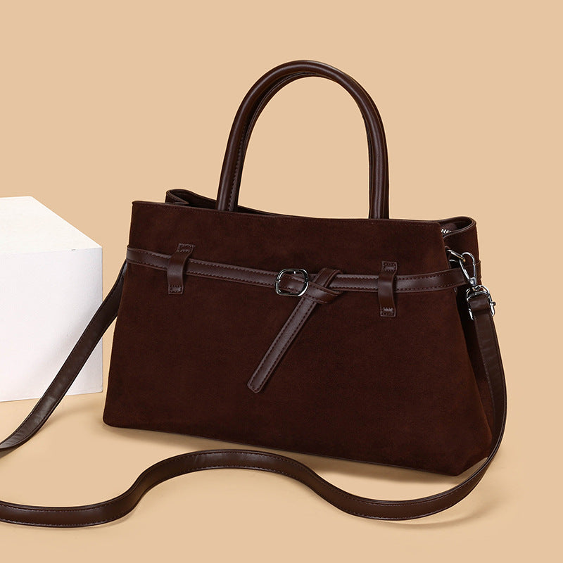 Women's Fashion Frosted Vintage Versatile Large Capacity Shoulder Bags
