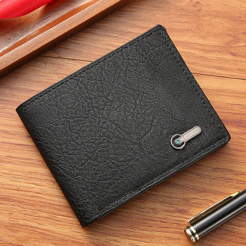 Charming Cool Men's Business Short Leather Men's Wallet