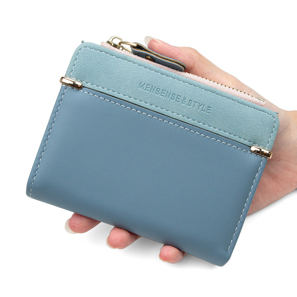 Women's Short Fashion Zipper Korean Simple Multi Ladies Wallet