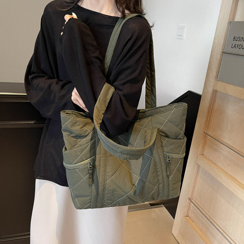 Women's Rhombus Jacket Large Capacity Commuter Simple Women's Shoulder Bag
