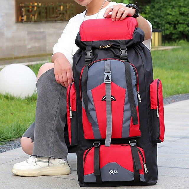 Men's Large Capacity Waterproof Camping Shiralee Mountaineering Backpacks