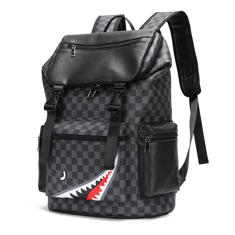 Men's Leather Large Capacity Leisure Business Computer Backpacks