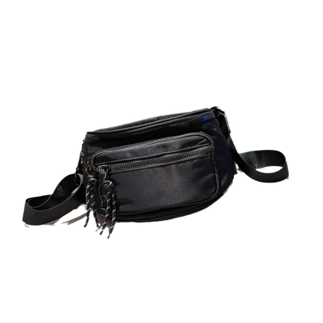 Trendy Saddle Large Capacity Nylon Cloth Crossbody Bags