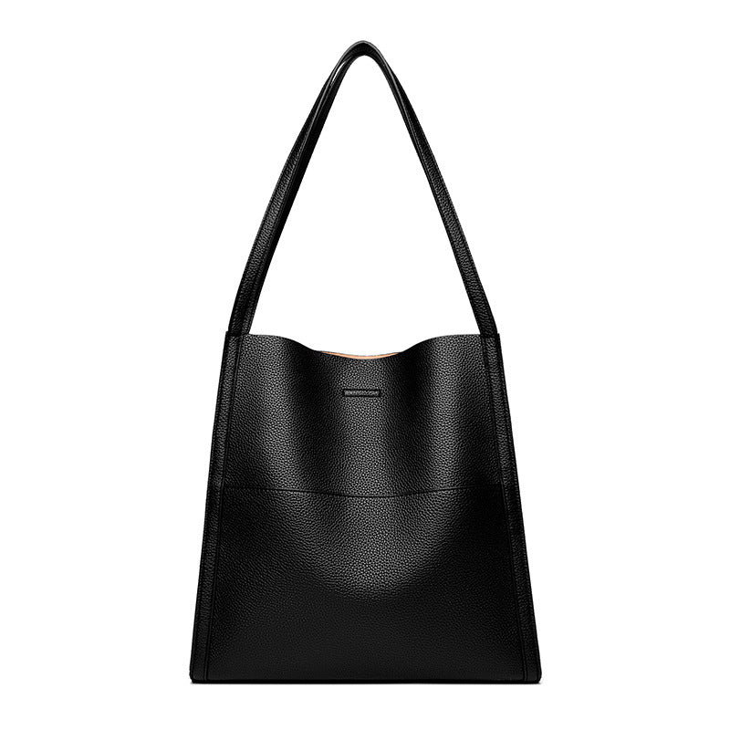 Women's Soft Leather Simple High-grade Large Capacity Shoulder Bags