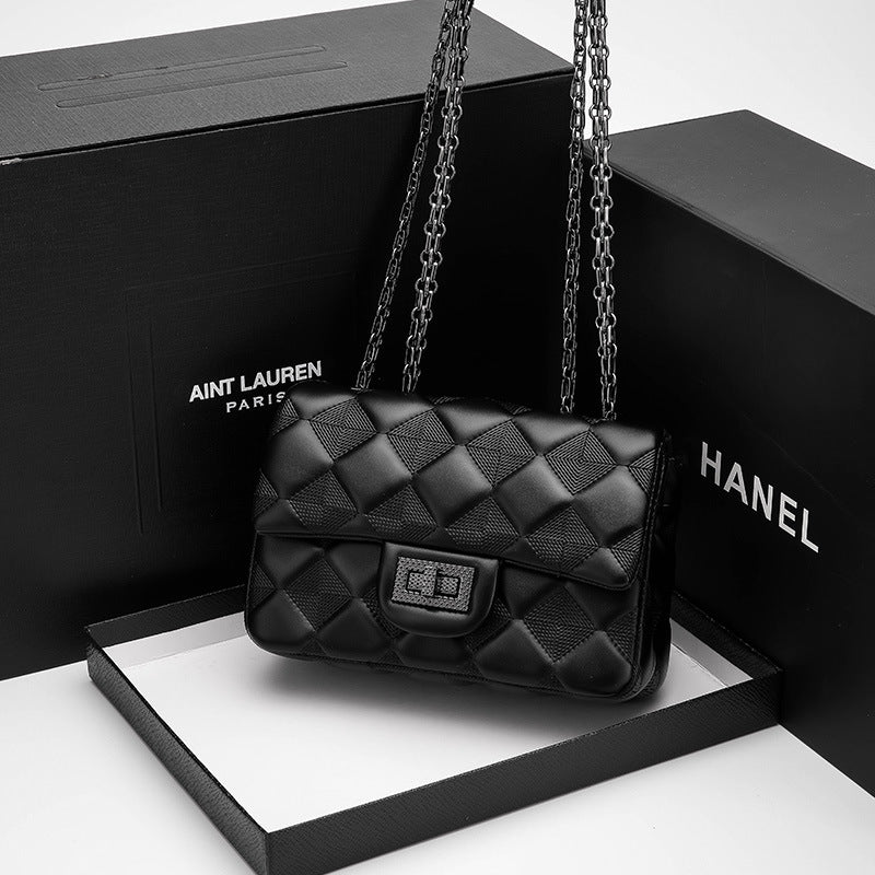 Classic Style Diamond Embroidery Thread Chain High Crossbody Bags