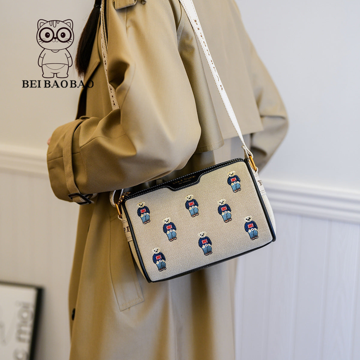 Women's Source Canvas Female College Lightweight Bags