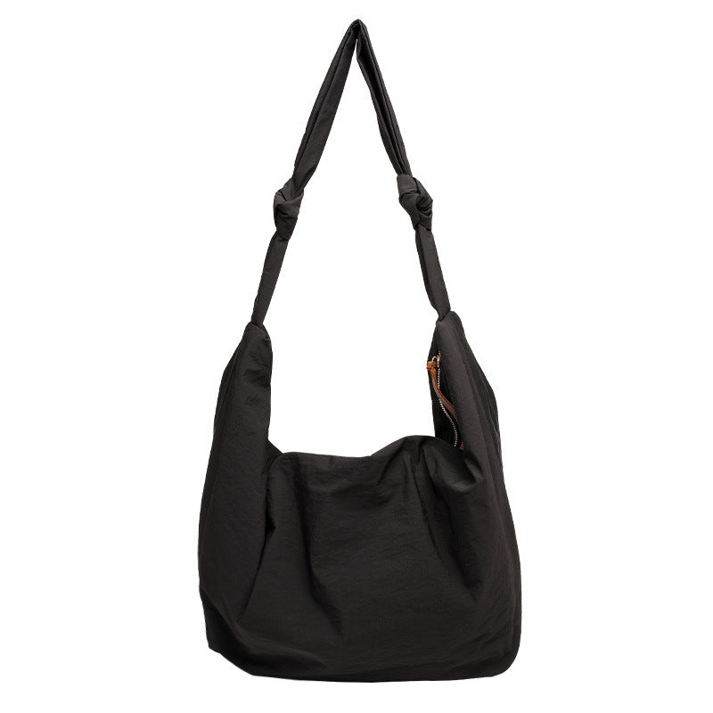 Style Leisure Artistic Dumpling Nylon Knotted Crossbody Bags