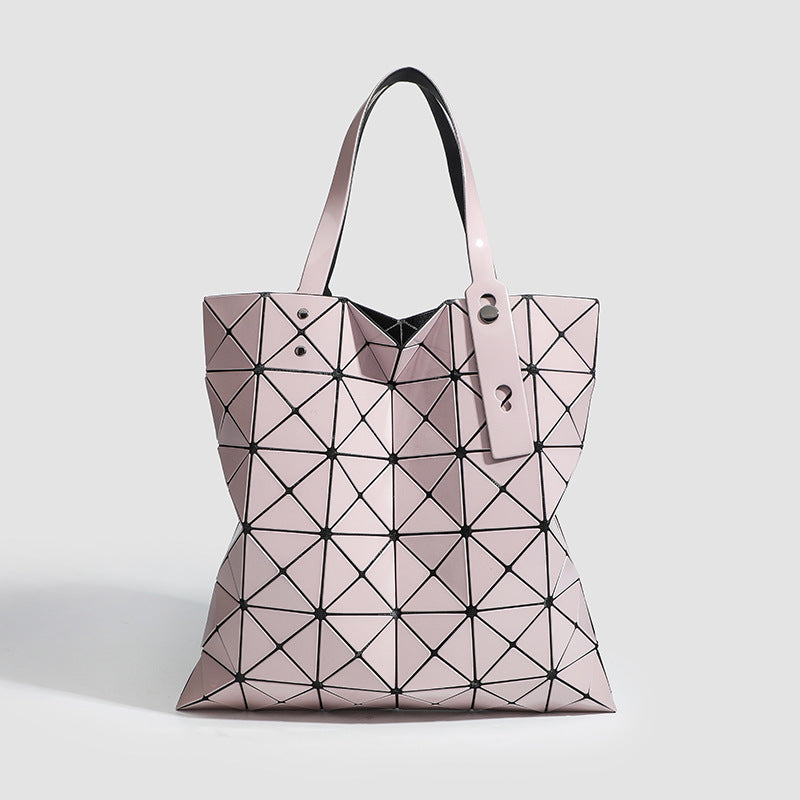 Six Grid Color Fashion Geometric Diamond Shoulder Bags